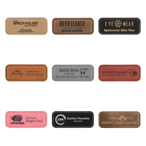 Leatherette Name Badges