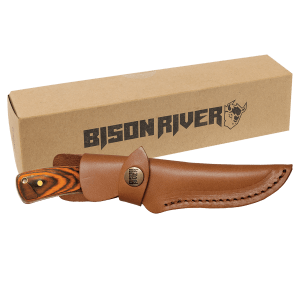 Bison River Fixed Blade Wood Knife