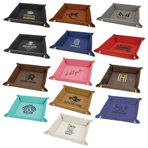 Leatherette Folding Trays