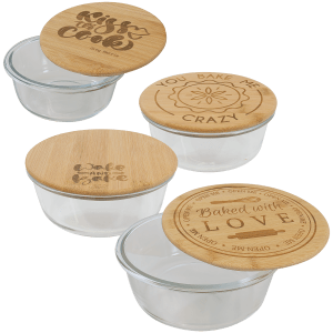 Glass Containers With Bamboo Lids