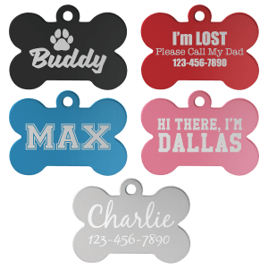 Anodized Aluminum Pet Tags