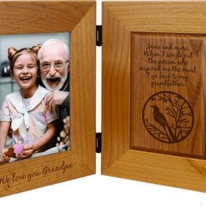 Red Alder Dual Picture Frame
